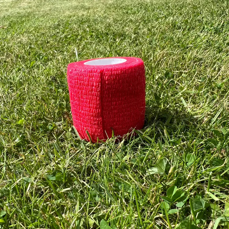 red football sock tape