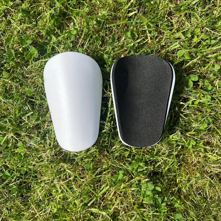 white football mini shin pads